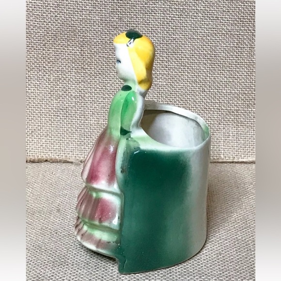 Vintage Southern Belle Planter Watermelon Dress Kitsch Novelty Whimsical - Picture 4 of 8